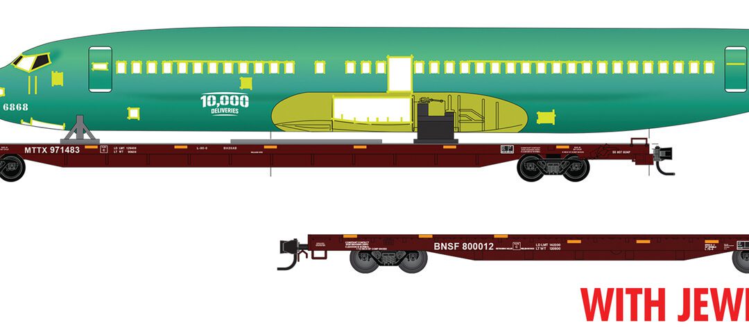 Micro-Trains BNSF Flat Car with Fuselage 2-Pack