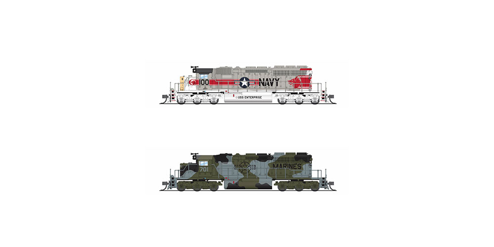 Broadway Limited EMD SD40-2 Locomotives