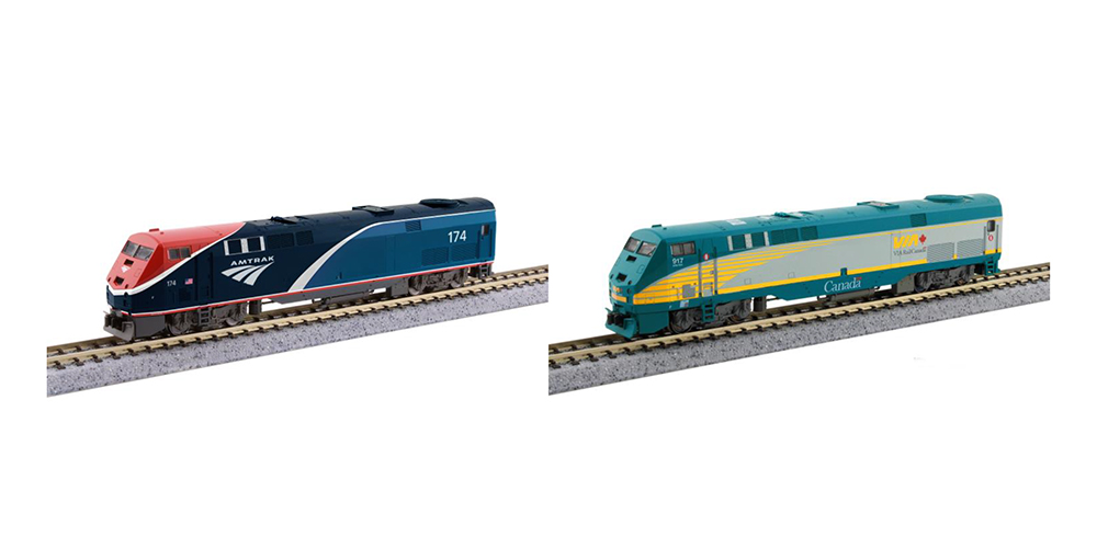 Kato GE P42 Amtrak + VIA Rail